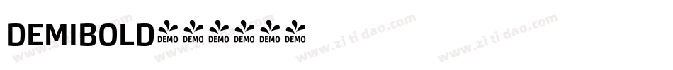 demibold字体转换