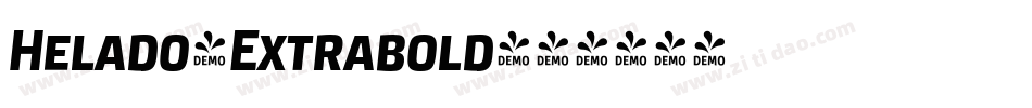 Helado-Extrabold字体转换