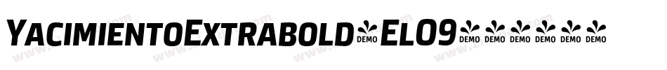 YacimientoExtrabold-ElO9字体转换
