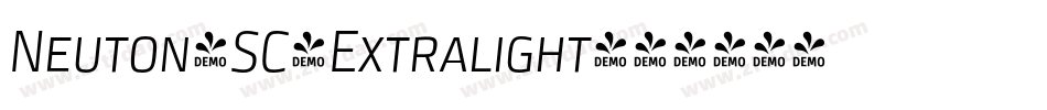 Neuton-SC-Extralight字体转换