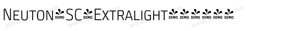 Neuton-SC-Extralight字体转换