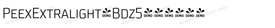 PeexExtralight-Bdz5字体转换