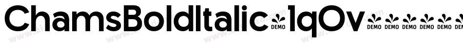 ChamsBoldItalic-1qOv字体转换