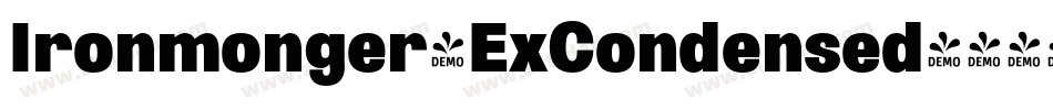 Ironmonger-ExCondensed字体转换