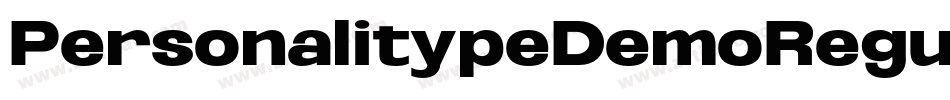 PersonalitypeDemoRegularRegular-ExRr字体转换