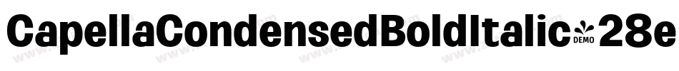 CapellaCondensedBoldItalic-28eX字体转换