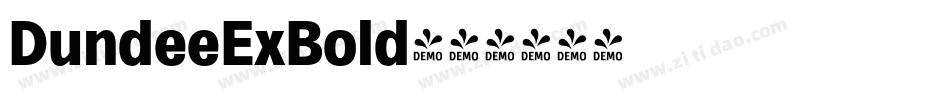 DundeeExBold字体转换