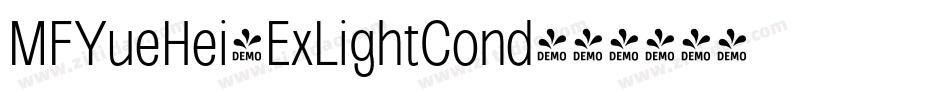 MFYueHei-ExLightCond字体转换