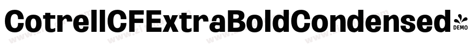 CotrellCFExtraBoldCondensed-Regular字体转换 CotrellCFExtraBoldCondensed-Regular字体转换
