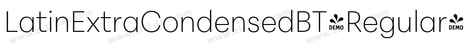 LatinExtraCondensedBT-Regular字体转换