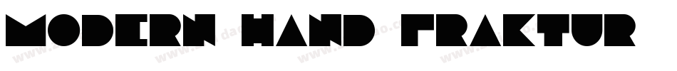 MODERN_hand_fraktur字体转换