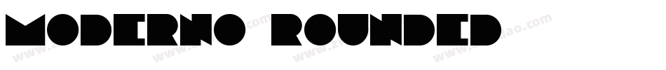 moderno_rounded字体转换