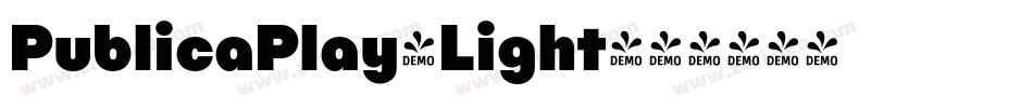 PublicaPlay-Light字体转换