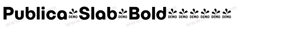 Publica-Slab-Bold字体转换