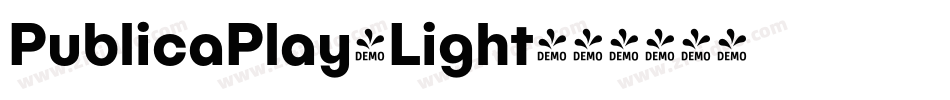 PublicaPlay-Light字体转换