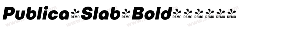 Publica-Slab-Bold字体转换