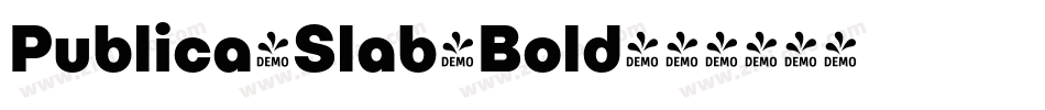 Publica-Slab-Bold字体转换