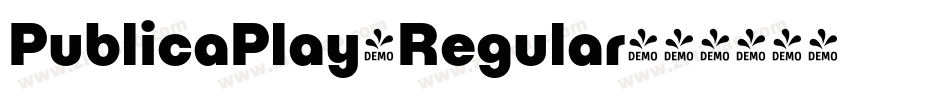 PublicaPlay-Regular字体转换