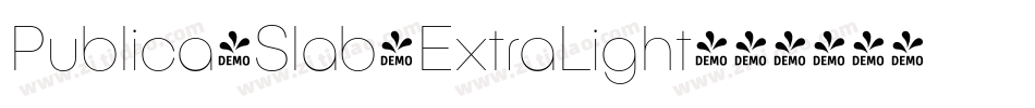 Publica-Slab-ExtraLight字体转换
