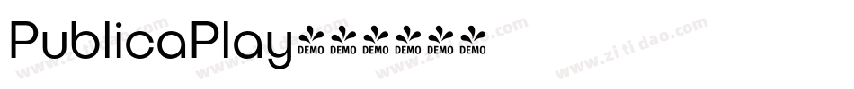 PublicaPlay字体转换