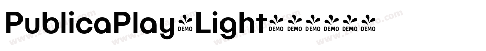 PublicaPlay-Light字体转换