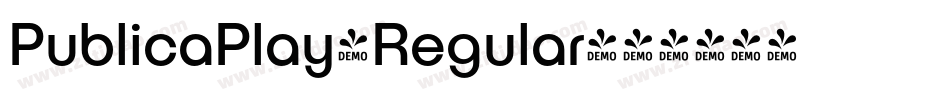 PublicaPlay-Regular字体转换