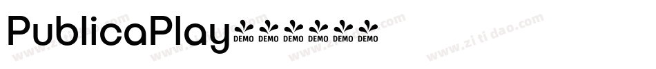PublicaPlay字体转换
