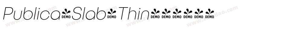 Publica-Slab-Thin字体转换