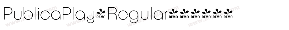 PublicaPlay-Regular字体转换