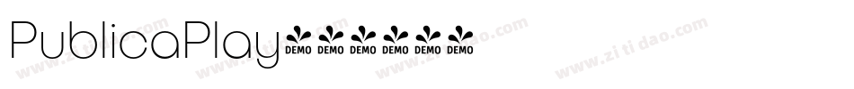 PublicaPlay字体转换