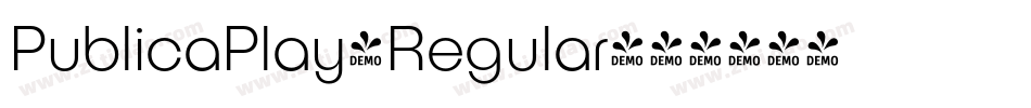 PublicaPlay-Regular字体转换