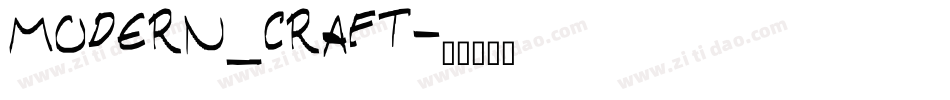 MODERN_CRAFT字体转换