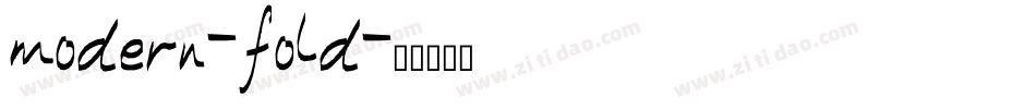 modern-fold字体转换