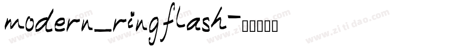 modern_ringflash字体转换