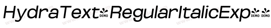 HydraText-RegularItalicExp字体转换