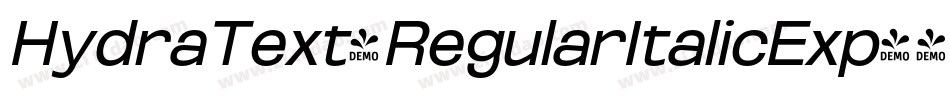 HydraText-RegularItalicExp字体转换