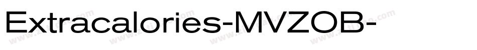 Extracalories-MVZOB字体转换