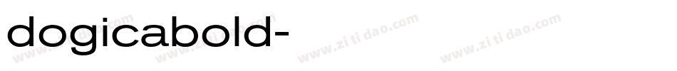 dogicabold字体转换