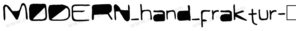 MODERN_hand_fraktur字体转换