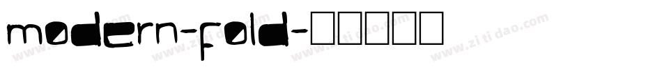 modern-fold字体转换