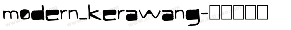 modern_kerawang字体转换