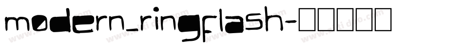 modern_ringflash字体转换