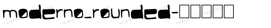 moderno_rounded字体转换
