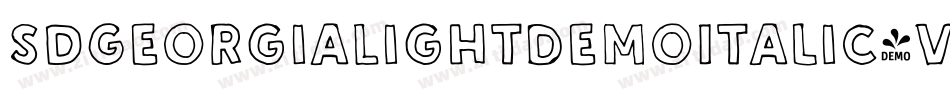 SdGeorgiaLightDemoItalic-VPnx字体转换 SdGeorgiaLightDemoItalic-VPnx字体转换