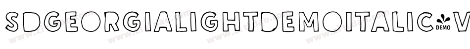 SdGeorgiaLightDemoItalic-VPnx字体转换 SdGeorgiaLightDemoItalic-VPnx字体转换