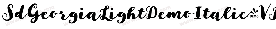 SdGeorgiaLightDemoItalic-VPnx字体转换 SdGeorgiaLightDemoItalic-VPnx字体转换