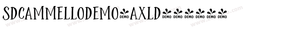 SdCammelloDemo-AxlD字体转换