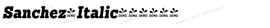 Sanchez-Italic字体转换