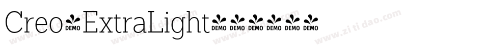 Creo-ExtraLight字体转换