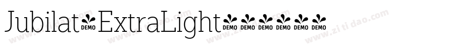 Jubilat-ExtraLight字体转换